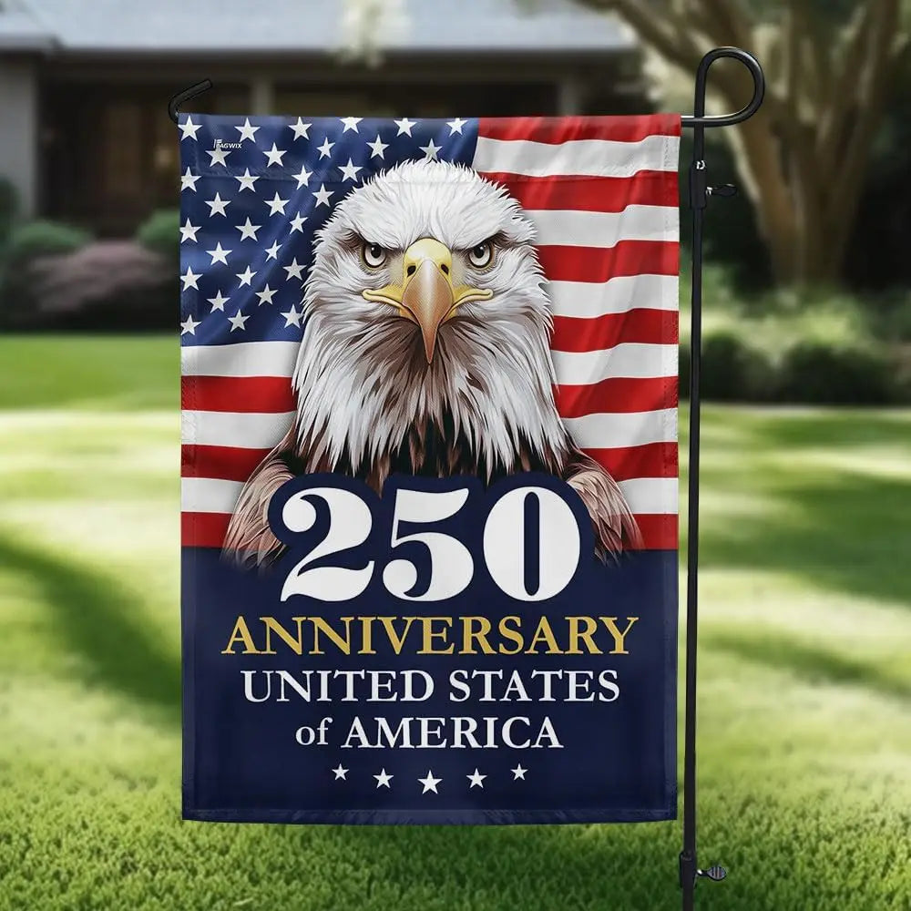 American Flag-250 Anniversary 1776 2026 United States Of America Patriotic Eagle 4th Of July Flag TQN5516LPN, Garden Flag (11.5&