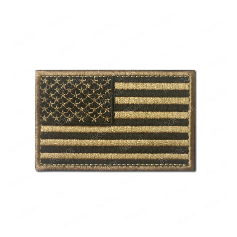 USA US America American Flag Embroidered Patches Appliques Thin Blue Line Flags Armband Decorative Badges For Clothing Backpack