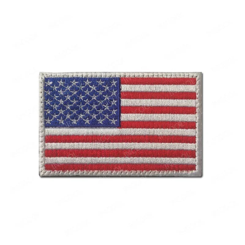 USA US America American Flag Embroidered Patches Appliques Thin Blue Line Flags Armband Decorative Badges For Clothing Backpack