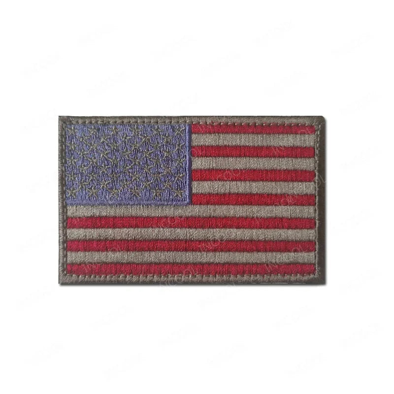 USA US America American Flag Embroidered Patches Appliques Thin Blue Line Flags Armband Decorative Badges For Clothing Backpack
