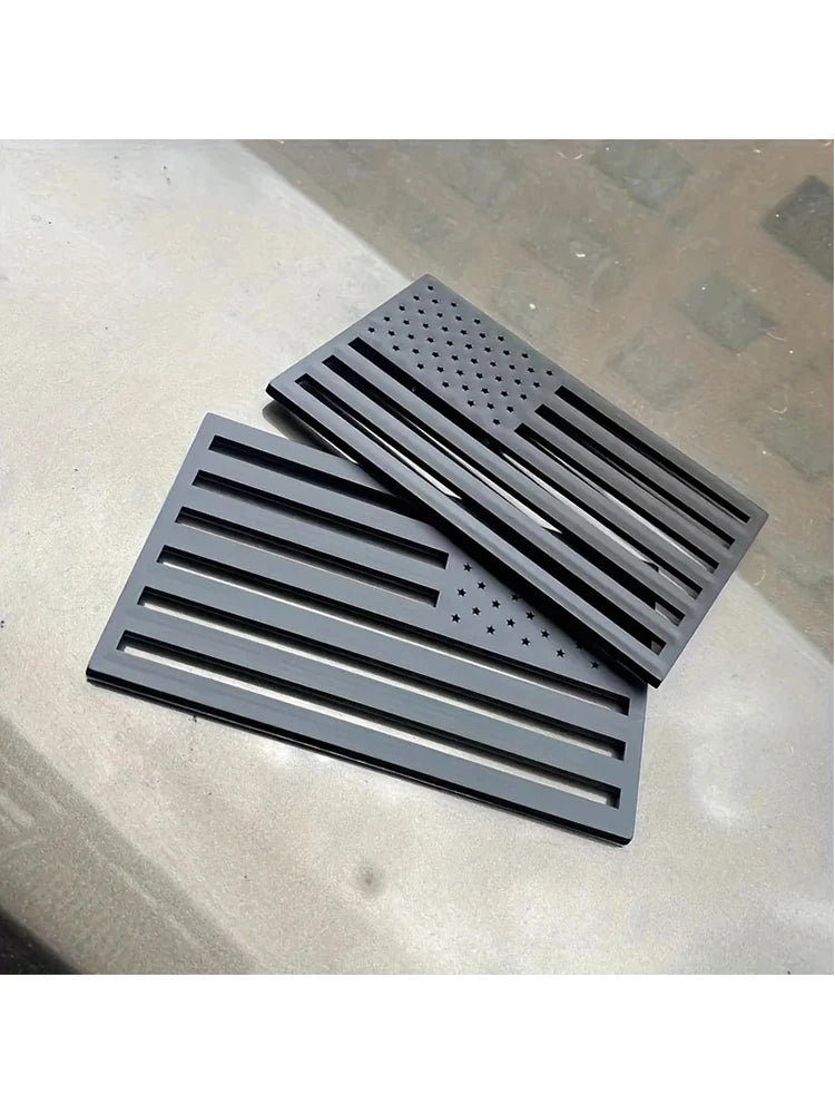 American USA Emblems Flag Map Car Sticker, Car Trunk Metal Emblem Badge Decal Sticker For Cars Motorcycles Bikes