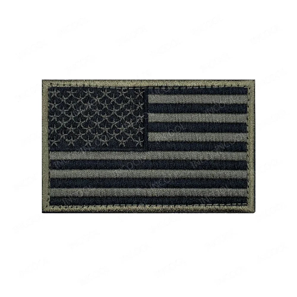 USA US America American Flag Embroidered Patches Appliques Thin Blue Line Flags Armband Decorative Badges For Clothing Backpack