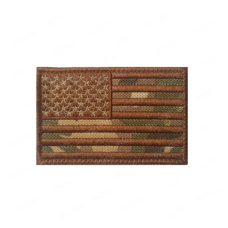 USA US America American Flag Embroidered Patches Appliques Thin Blue Line Flags Armband Decorative Badges For Clothing Backpack