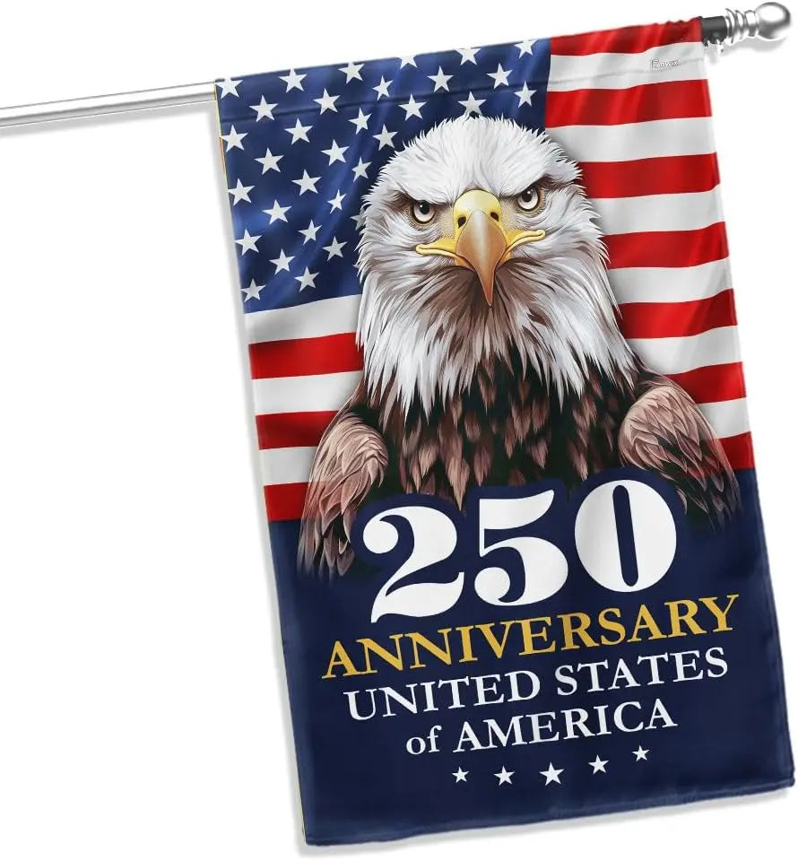 American Flag-250 Anniversary 1776 2026 United States Of America Patriotic Eagle 4th Of July Flag TQN5516LPN, Garden Flag (11.5&