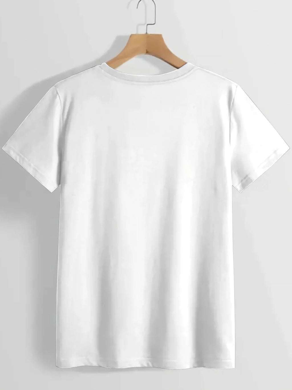 American Flag Graphic T-Shirt American Flag "America The Beautiful" Graphic T-Shirt In White Relaxed Crew Neck Short Sleeves