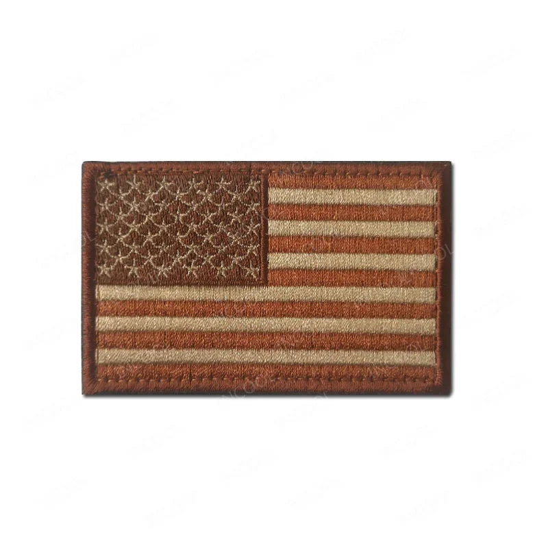 USA US America American Flag Embroidered Patches Appliques Thin Blue Line Flags Armband Decorative Badges For Clothing Backpack