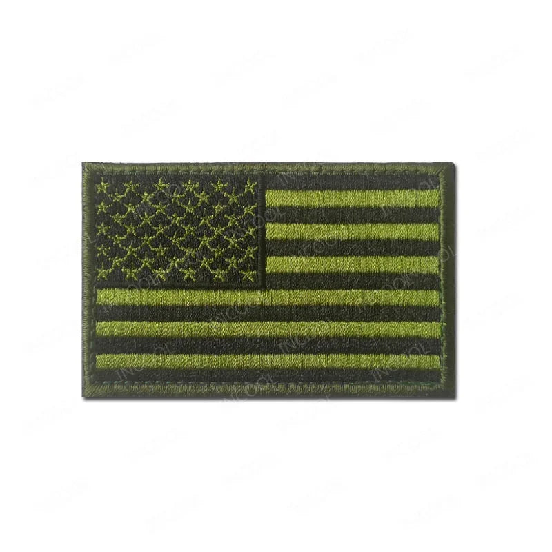 USA US America American Flag Embroidered Patches Appliques Thin Blue Line Flags Armband Decorative Badges For Clothing Backpack