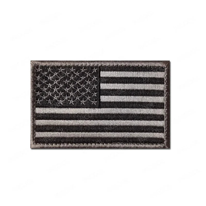 USA US America American Flag Embroidered Patches Appliques Thin Blue Line Flags Armband Decorative Badges For Clothing Backpack