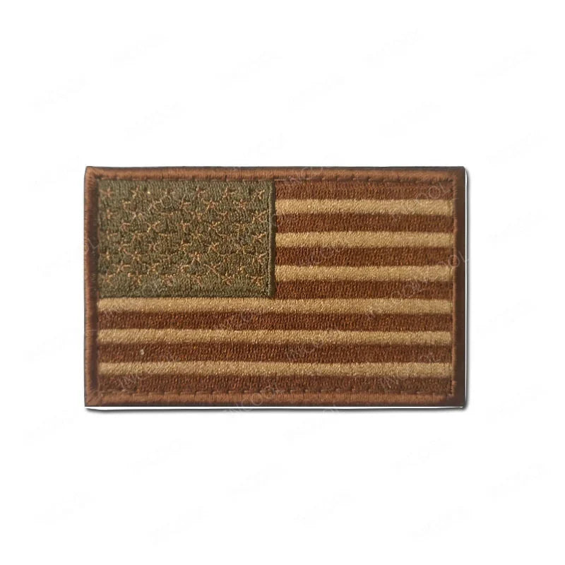 USA US America American Flag Embroidered Patches Appliques Thin Blue Line Flags Armband Decorative Badges For Clothing Backpack