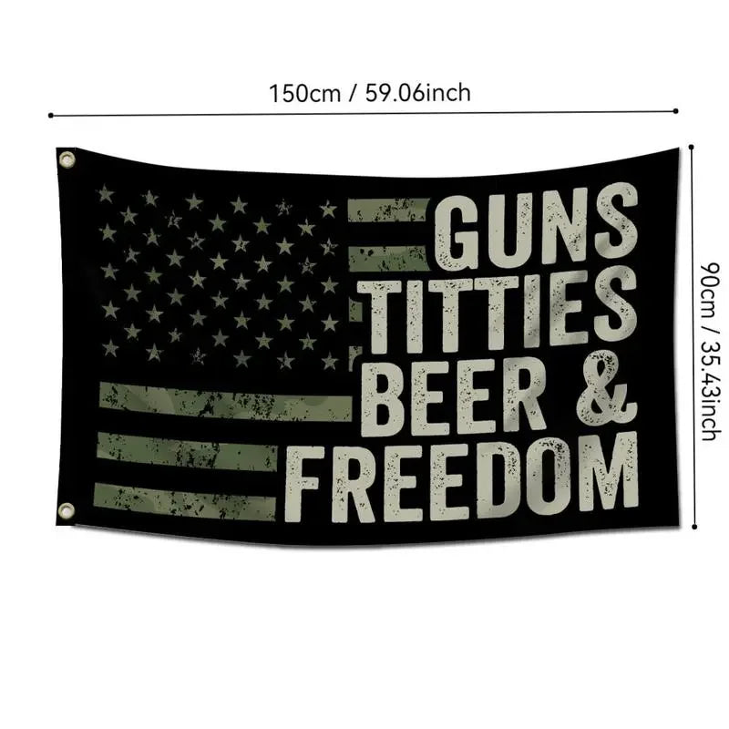 American Flag Pattern Garden Flag without Flagpole, Creative Flag for Home Garden Yard Decoration, Vanity Decor Accessories